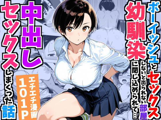 ボーイッシュ幼馴染と「セックスしないと出られない部屋」に閉じ込められて…中出しセックスしまくった話 えろ
